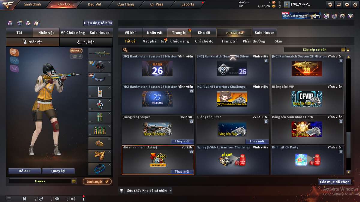 shop acc cf uy tin gia re